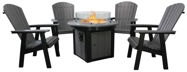 Adirondack Chat Chair and Fire Pit (2)